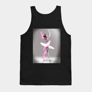 Breast cancer beautiful ballerina Tank Top